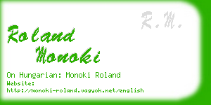 roland monoki business card